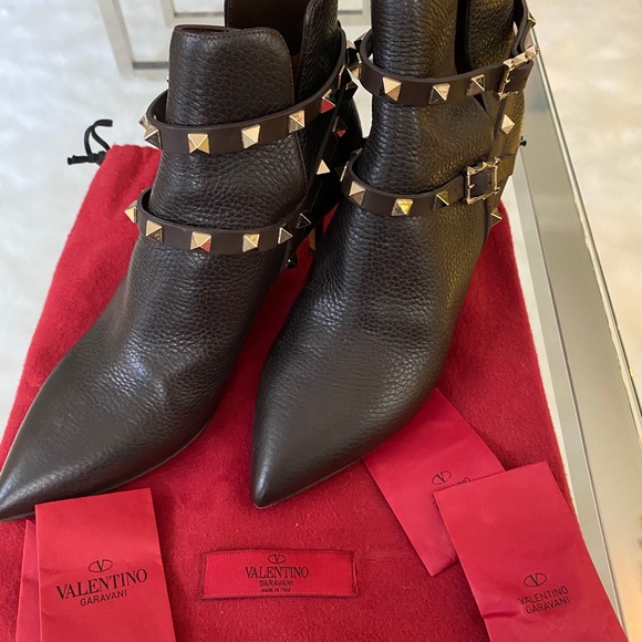 Valentino Garavani | Shoes | Valentino Booties Low Kitten Heels Black Friday  | Poshmark